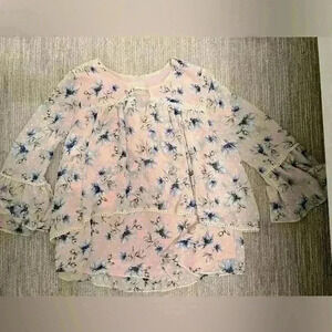 XS PINK  floral top